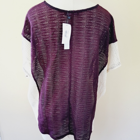 Anthro Sanctuary contrast panel sweater size mediu - Picture 6 of 9